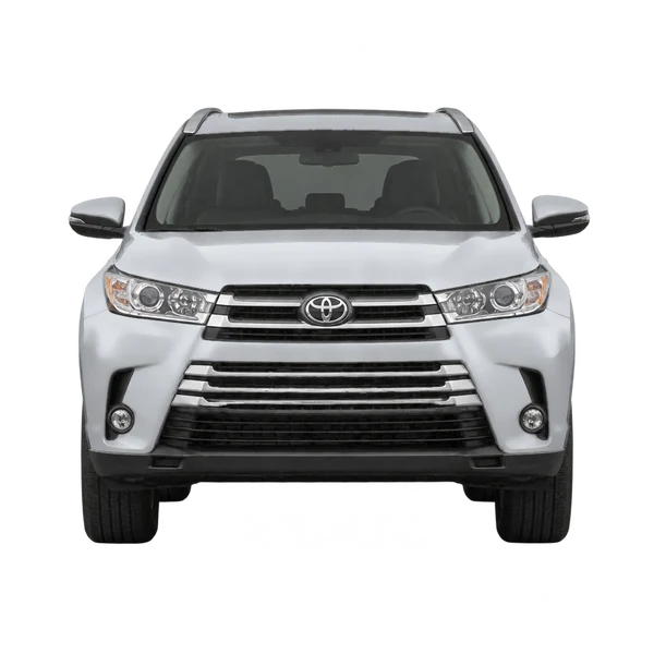 Toyota Highlander 2019 prata, vista frente