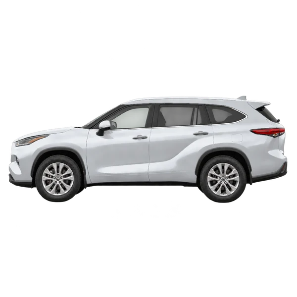 2027 Toyota Highlander in Silber, Ansicht: Seite (nach links gerichtet)
