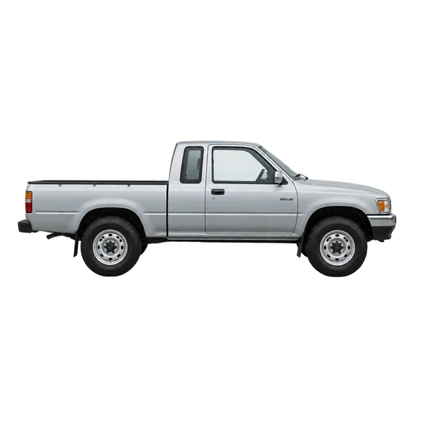 1995 Toyota Hilux in Silber, Ansicht: Seite (nach rechts gewandt)