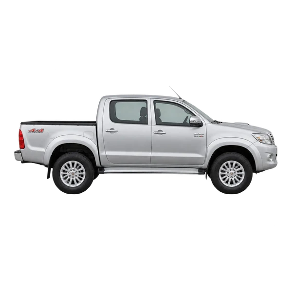 2011 Toyota Hilux in Silber, Ansicht: Seite (nach rechts gewandt)