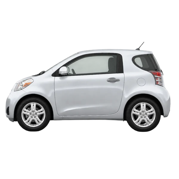 2009 Toyota IQ in Silber, Ansicht: Seite (nach links gerichtet)