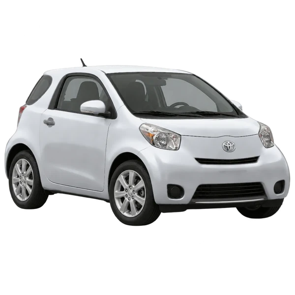 2012 Toyota IQ in Silber, Ansicht: Dreiviertelansicht vorne (nach links gerichtet)