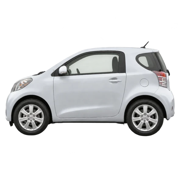 2012 Toyota IQ in Silber, Ansicht: Seite (nach links gerichtet)