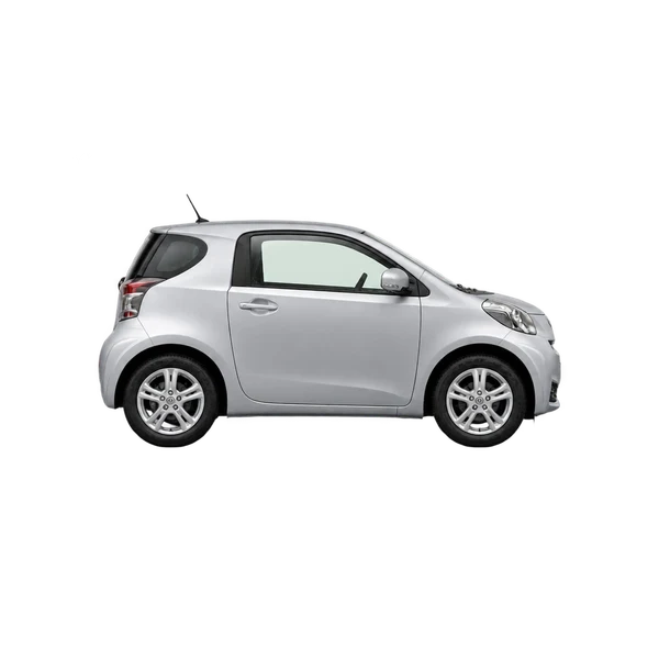 2025 Toyota IQ in Silber, Ansicht: Seite (nach rechts gewandt)