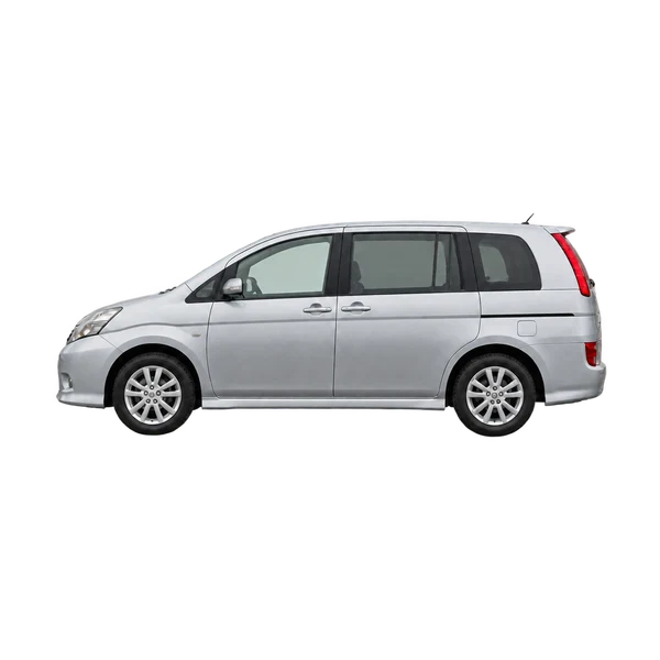 2010 Toyota Isis in Silber, Ansicht: Seite (nach links gerichtet)