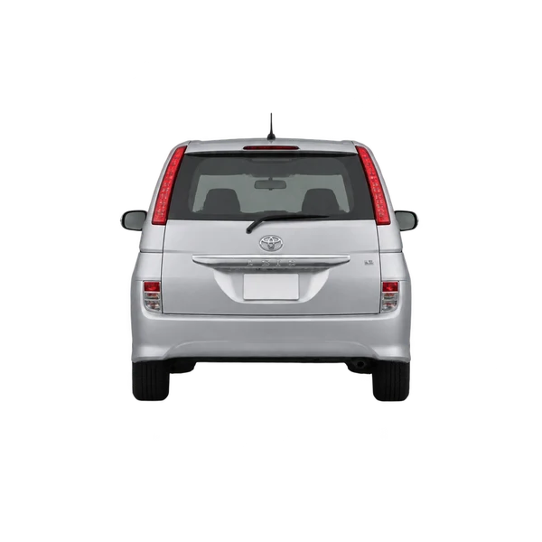Toyota Isis 2015 باللون فضي، منظر من الخلف