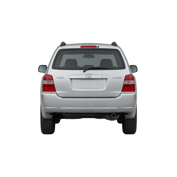 Toyota Kluger 2000 prata, vista traseira