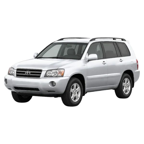 2005 Toyota Kluger in Silber, Ansicht: Dreiviertelansicht vorne (nach links gerichtet)