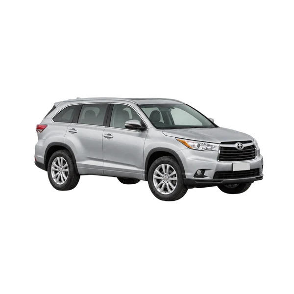 2015 Toyota Kluger in Silber, Ansicht: Dreiviertelansicht vorne (nach links gerichtet)