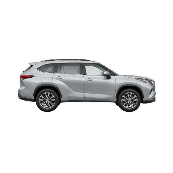 2025 Toyota Kluger in Silber, Ansicht: Seite (nach rechts gewandt)
