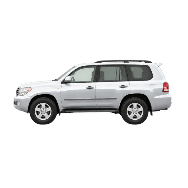 2007 Toyota Land Cruiser in Silber, Ansicht: Seite (nach links gerichtet)