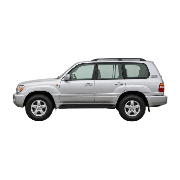 2000 Toyota Landcruiser in Silber, Ansicht: Seite (nach links gerichtet)