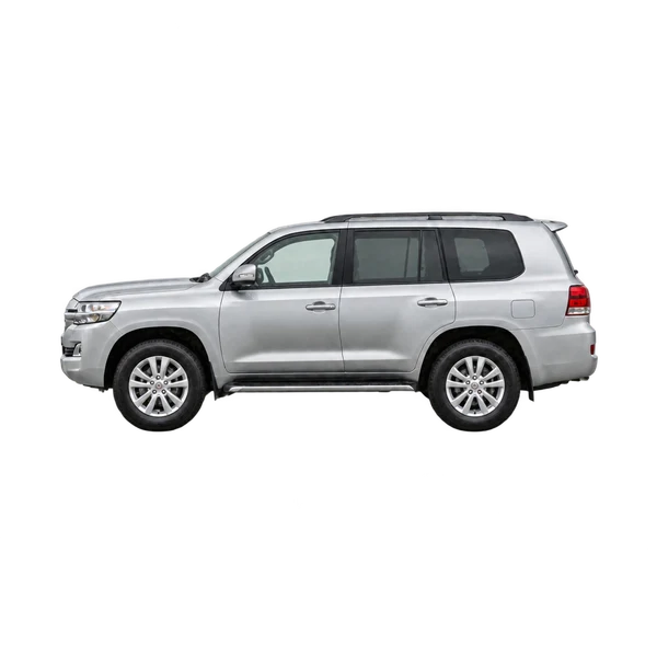 2020 Toyota Landcruiser in Silber, Ansicht: Seite (nach links gerichtet)