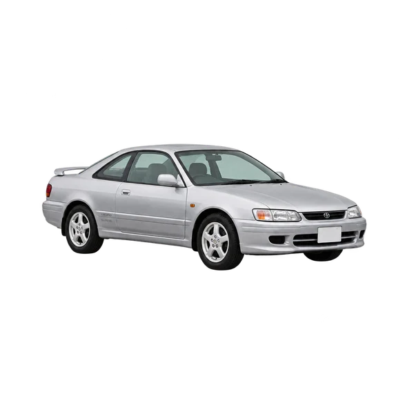 Toyota Levin 1995 argent, vue trois-quarts avant (orienté vers la gauche)