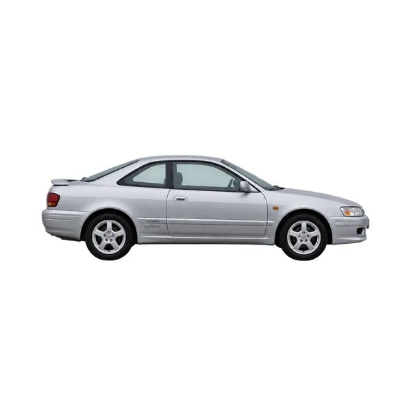 Toyota Levin 1995 argent, vue profil (tourné vers la droite)