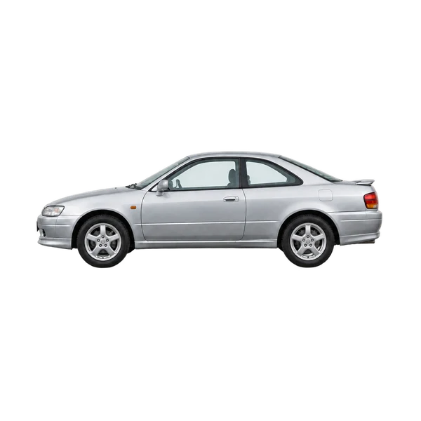 Toyota Levin 2000 باللون فضي، منظر جانبي (متجه إلى اليسار)