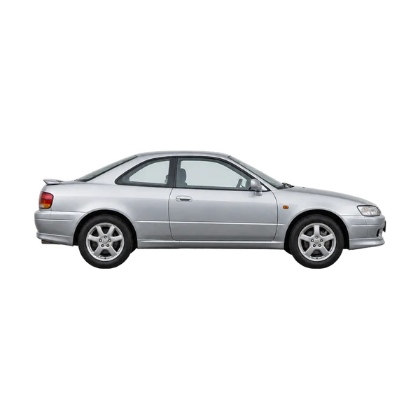 Toyota Levin 2000 باللون فضي، منظر منظر جانبي (باتجاه اليمين)