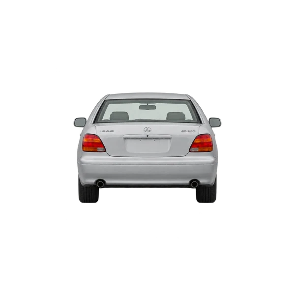 Toyota Lexus 2000 prata, vista traseira