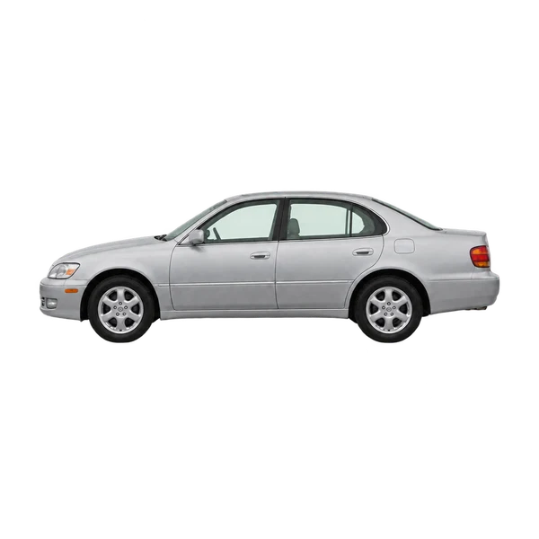 Toyota Lexus 2000 prata, vista lateral (voltada para a esquerda)