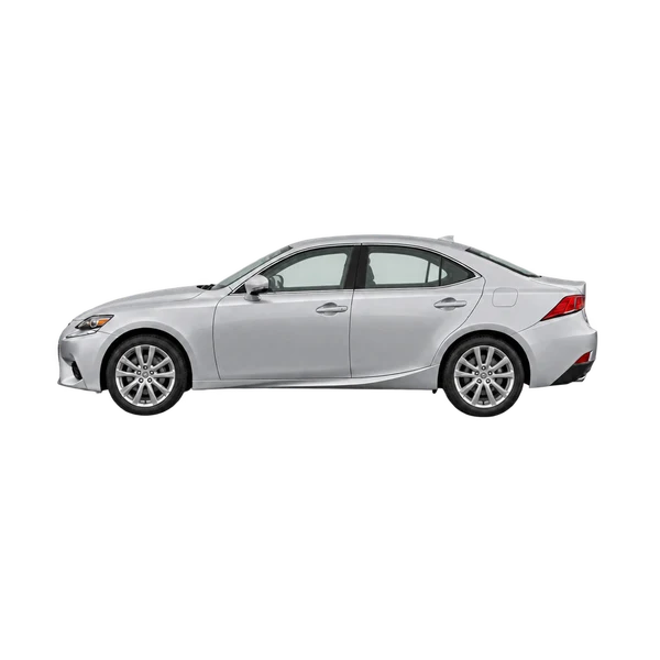 Toyota Lexus 2015 باللون فضي، منظر جانبي (متجه إلى اليسار)
