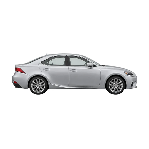 Toyota Lexus 2015 باللون فضي، منظر منظر جانبي (باتجاه اليمين)