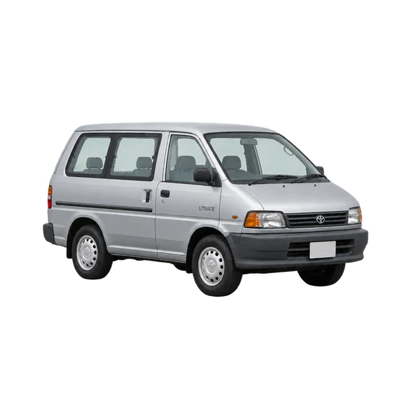 シルバーの1995 Toyota Lite Ace(フロントスリークォーター(左向き)ビュー)