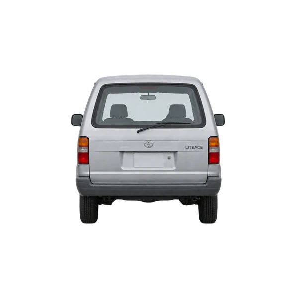 シルバーの1995 Toyota Lite Ace(リアビュー)