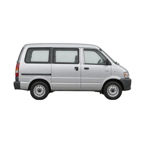 Toyota Liteace 2005 باللون فضي، منظر منظر جانبي (باتجاه اليمين)