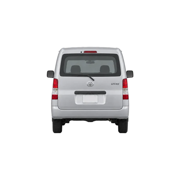 Toyota Liteace 2010 باللون فضي، منظر من الخلف