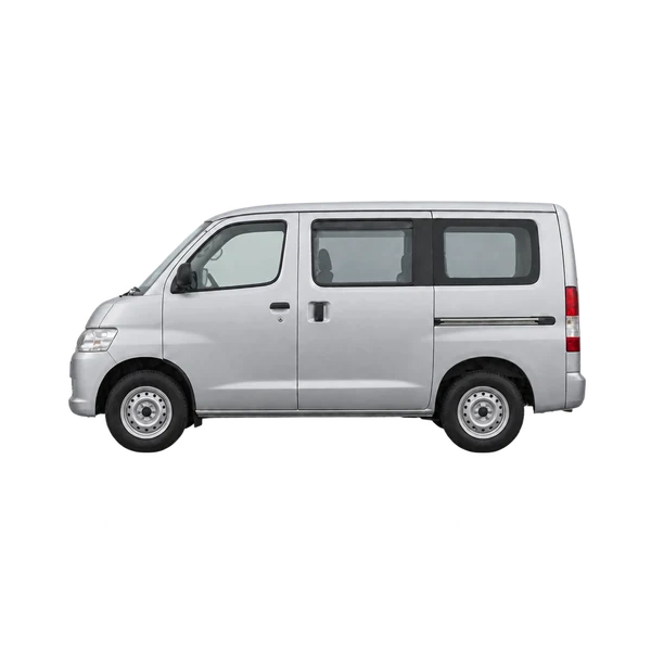 Toyota Liteace 2010 باللون فضي، منظر جانبي (متجه إلى اليسار)