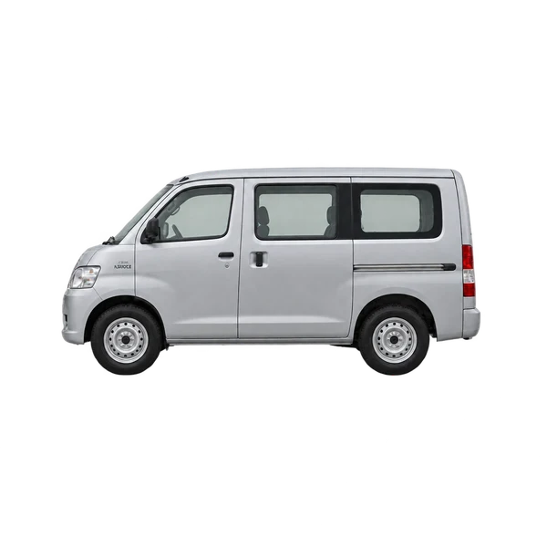 Toyota Liteace 2015 باللون فضي، منظر جانبي (متجه إلى اليسار)