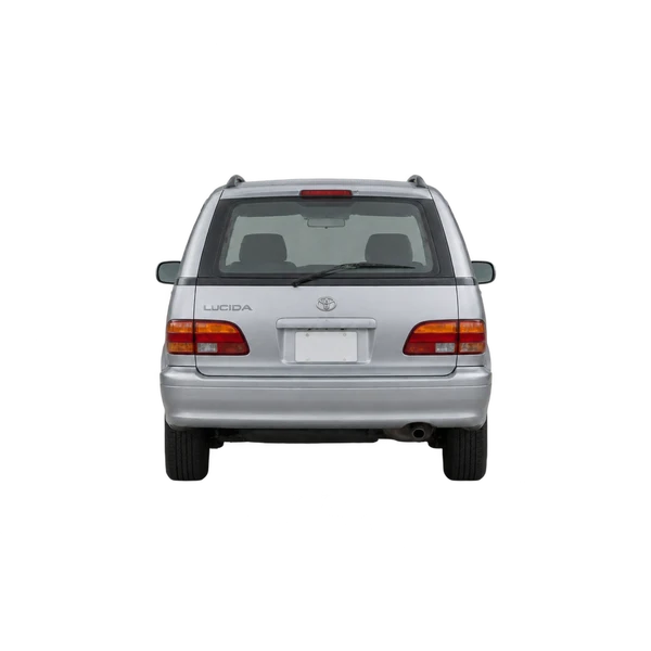 Toyota Lucida 1995 باللون فضي، منظر من الخلف