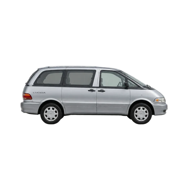 Toyota Lucida 1995 باللون فضي، منظر منظر جانبي (باتجاه اليمين)