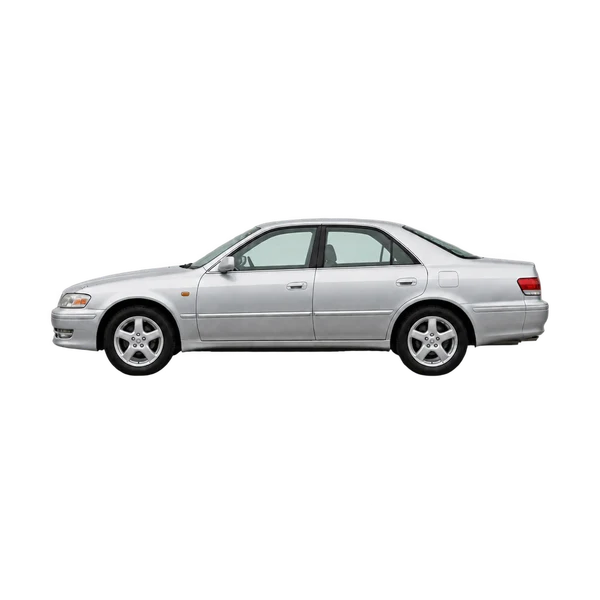 シルバーの2000 Toyota Mark II（側面（左向き）ビュー）