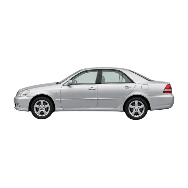 2005 Toyota Mark II in Silber, Ansicht: Seite (nach links gerichtet)