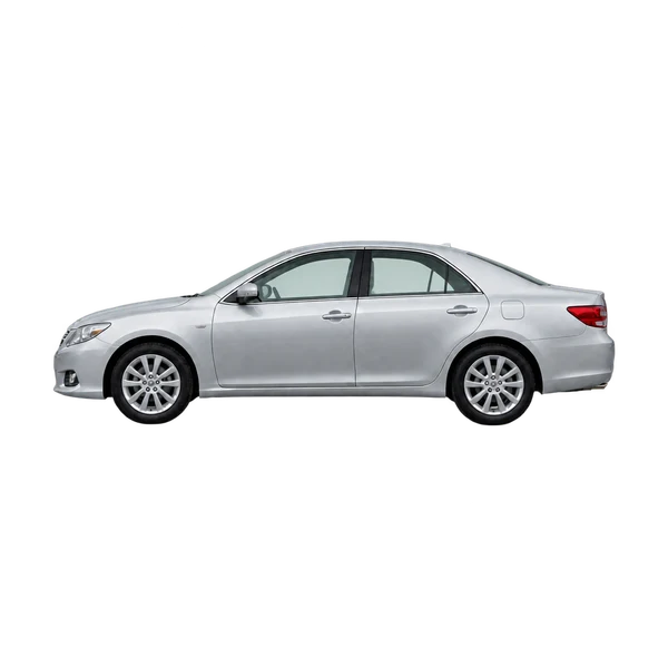 Toyota Markx 2010 argent, vue côté (vers la gauche)