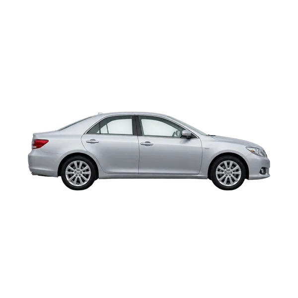 Toyota Markx 2010 argent, vue profil (tourné vers la droite)