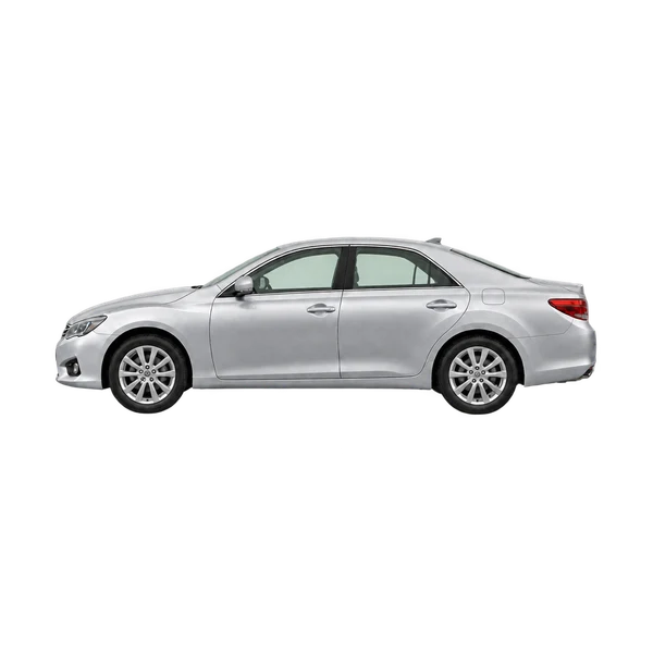 シルバーの2015 Toyota Markx(側面(左向き)ビュー)
