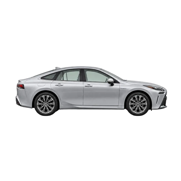 2022 Toyota Mirai in Silber, Ansicht: Seite (nach rechts gewandt)
