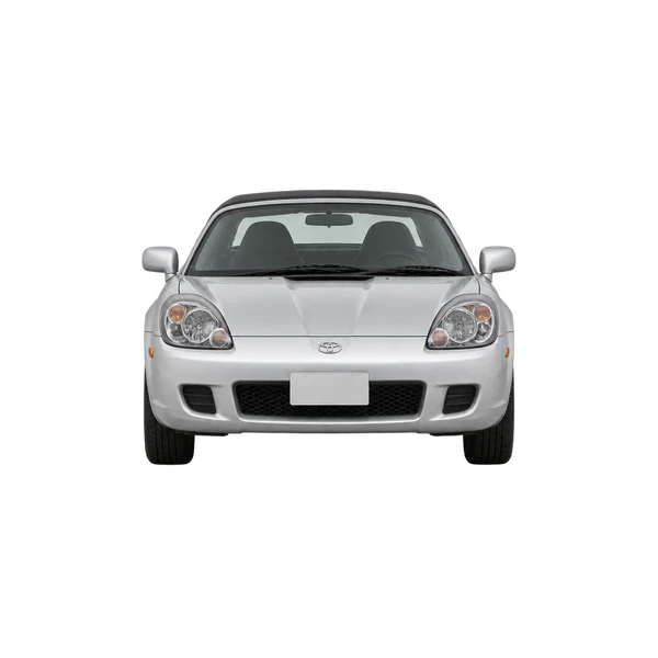 シルバーの2000 Toyota MR-S（正面ビュー）