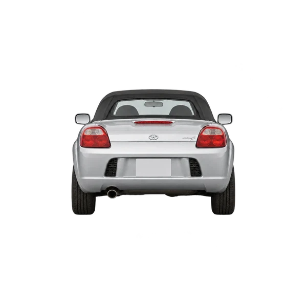 シルバーの2000 Toyota MR-S（リアビュー）