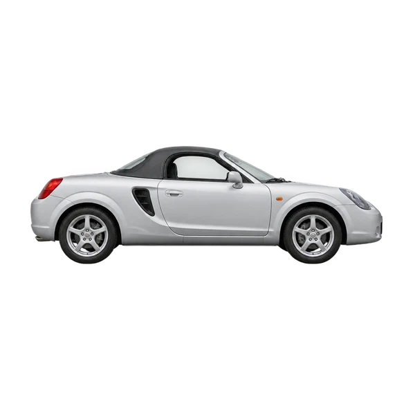 シルバーの2000 Toyota MR-S（側面（右向き）ビュー）