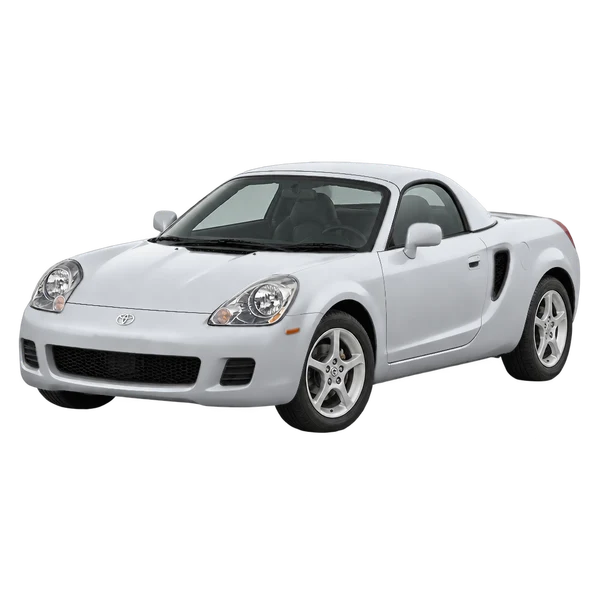 2005 Toyota MR-S in Silber, Ansicht: Dreiviertelansicht vorne (nach links gerichtet)