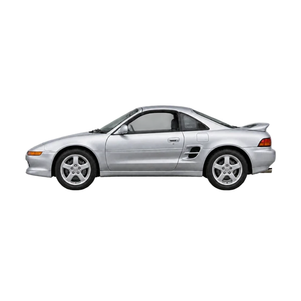 Toyota MR2 2000 argent, vue côté (vers la gauche)