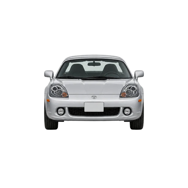 Toyota MR2 2005 باللون فضي، منظر أمامي