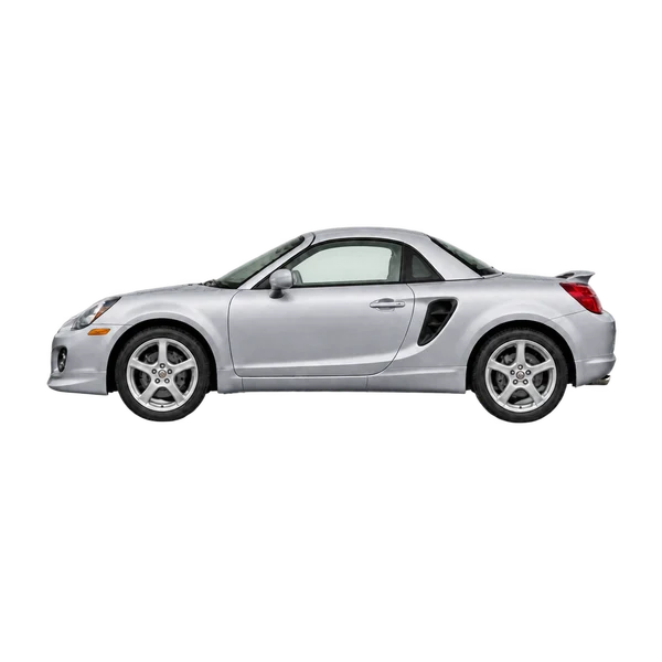 Toyota MR2 2015 en plateado, vista lateral (mirando a la izquierda)
