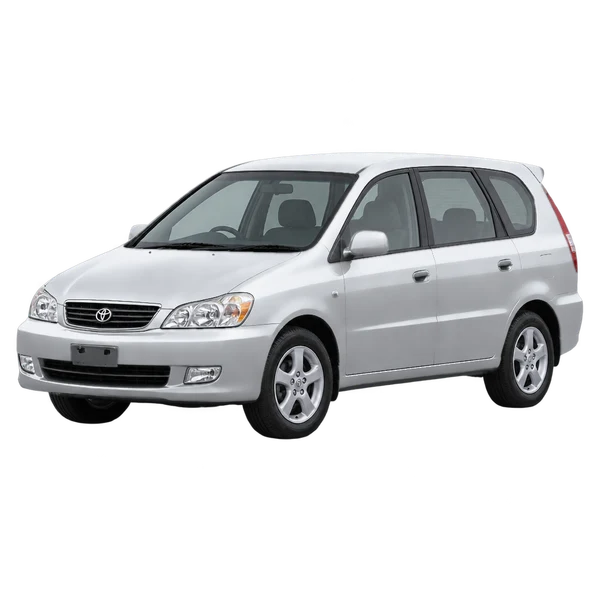 シルバーの1998 Toyota Nadia(フロントスリークォーター(左向き)ビュー)