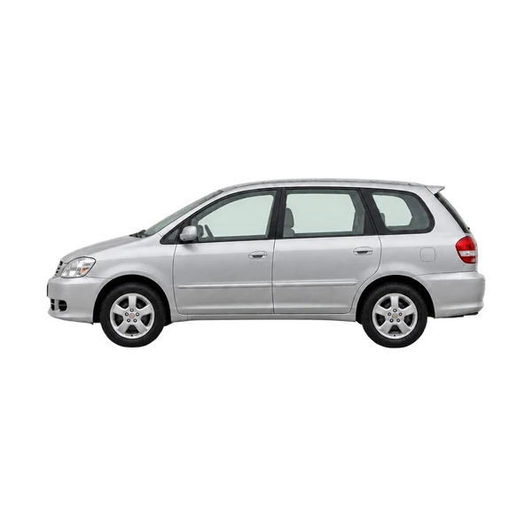 Toyota Nadia 2000 باللون فضي، منظر جانبي (متجه إلى اليسار)