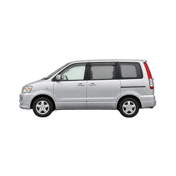 Toyota Noah 2000 argent, vue côté (vers la gauche)
