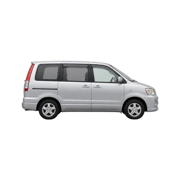 Toyota Noah 2000 argent, vue profil (tourné vers la droite)